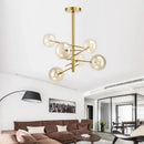 GobekUsa Gold Glass Bubble Chandelier for Dining Room