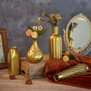 GobekUsa Gold Glass Vase - Antique Art Style Home Decor