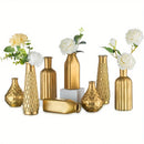 GobekUsa Gold Glass Vase - Antique Art Style Home Decor