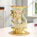 GobekUsa Gold Glass Vase for Stylish Home Decor