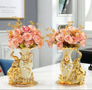GobekUsa Gold Glass Vase for Stylish Home Decor