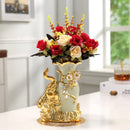 GobekUsa Gold Glass Vase for Stylish Home Decor