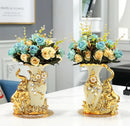 GobekUsa Gold Glass Vase for Stylish Home Decor