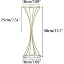 GobekUsa Gold Iron Flower Vase Set for Wedding Decor