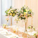 GobekUsa Gold Iron Flower Vases - Wedding Decor