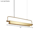 GobekUsa Gold LED Island Light Fixture - Metallic Colonial Rectangle Design for Restaurants