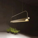 GobekUsa Gold LED Island Light Fixture - Metallic Colonial Rectangle Design for Restaurants