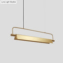 GobekUsa Gold LED Island Light Fixture - Metallic Colonial Rectangle Design for Restaurants