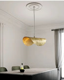 GobekUsa Gold Lotus Leaf Pendant Light - Modern LED Chandelier