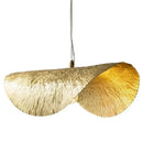 GobekUsa Gold Lotus Leaf Pendant Light - Modern LED Chandelier