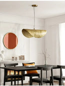 GobekUsa Gold Lotus Leaf Pendant Light - Modern LED Chandelier