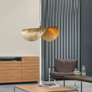 GobekUsa Gold Lotus Leaf Pendant Light - Modern LED Chandelier