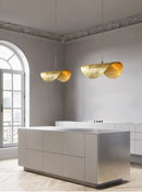GobekUsa Gold Lotus Leaf Pendant Light - Modern LED Chandelier