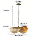 GobekUsa Gold Lotus Leaf Pendant Light - Modern LED Chandelier