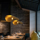 GobekUsa Gold Lotus Leaf Pendant Light - Modern LED Chandelier