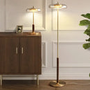 GobekUsa Gold Lustre Glass Mushroom Table Lamp for Bedroom Living Room Study