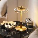 GobekUsa Gold Lustre Glass Mushroom Table Lamp for Bedroom Living Room Study
