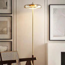 GobekUsa Gold Lustre Glass Mushroom Table Lamp for Bedroom Living Room Study