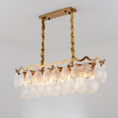 GobekUsa Gold Luxury Island Pendant with Clear K9 Crystal, 10-Head Down Lighting for Dining Room
