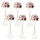 GobekUsa Gold Metal Trumpet Flower Stand Vases