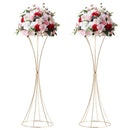 GobekUsa Gold Metal Trumpet Flower Stand Vases