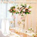 GobekUsa Gold Metal Trumpet Flower Stand Vases