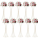 GobekUsa Gold Metal Trumpet Flower Stand Vases