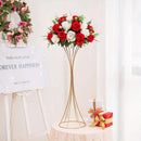 GobekUsa Gold Metal Trumpet Flower Stand Vases