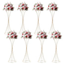 GobekUsa Gold Metal Trumpet Flower Stand Vases