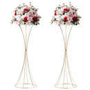 GobekUsa Gold Metal Trumpet Flower Stand Vases