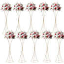 GobekUsa Gold Metal Trumpet Flower Stand Vases