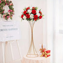 GobekUsa Gold Metal Trumpet Flower Stand Vases