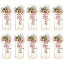 GobekUsa Gold Metal Vase Set for Home Events