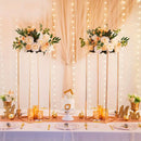 GobekUsa Gold Metal Vase Set for Home Events