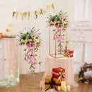 GobekUsa Gold Metal Vase Set for Home Events