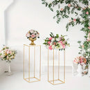 GobekUsa Gold Metal Vase Set for Home Events