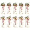 GobekUsa Gold Metal Vase Set for Home Events