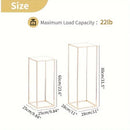GobekUsa Gold Metal Vase Set for Home Events