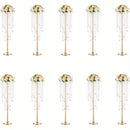 GobekUsa Gold Metal Vases Set, Elegant 29.6" Height