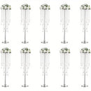 GobekUsa Gold Metal Vases Set, Elegant 29.6" Height