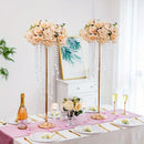 GobekUsa Gold Metal Vases Set, Elegant 29.6" Height