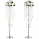 GobekUsa Gold Metal Vases Set, Elegant 29.6" Height