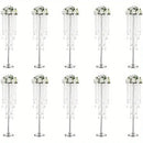 GobekUsa Gold Metal Vases Set, Elegant 29.6" Height
