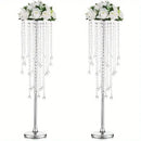 GobekUsa Gold Metal Vases Set, Elegant 29.6" Height