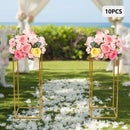 GobekUsa Gold Metal Wedding Flower Stand Set
