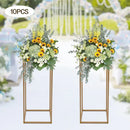 GobekUsa Gold Metal Wedding Flower Stand Set