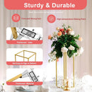 GobekUsa Gold Metal Wedding Flower Stand Set