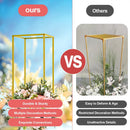 GobekUsa Gold Metal Wedding Flower Stand Set