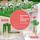 GobekUsa Gold Metal Wedding Flower Stand Set
