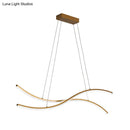 GobekUsa Gold Metallic LED Hanging Light - Minimalist Island Ceiling Light for Restaurants